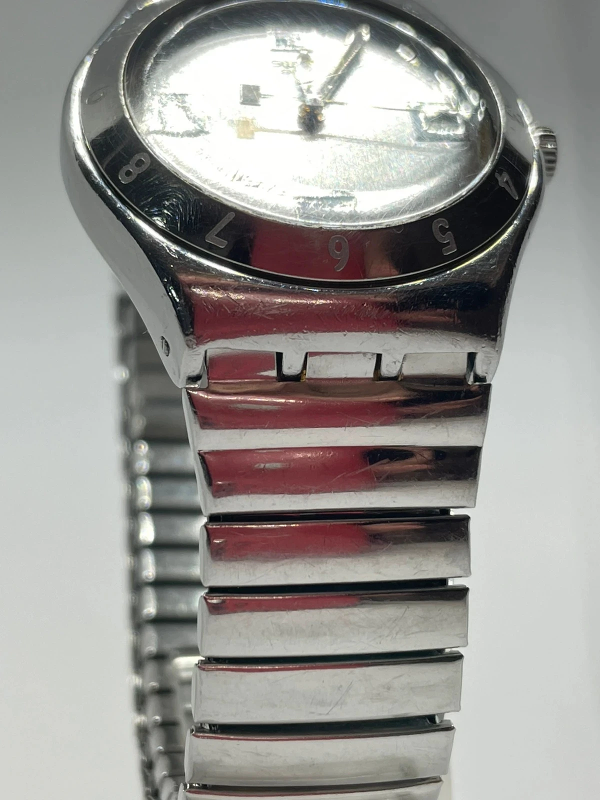 Relógio Swatch Irony Vintage 1999 de aço inoxidável em excelente estado – photo 9